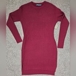 Title Nine Red Long Sleeve Dress, M